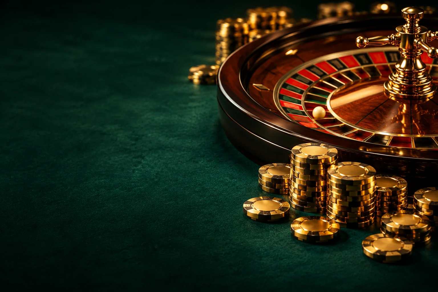 Rulet temalı casino görseli